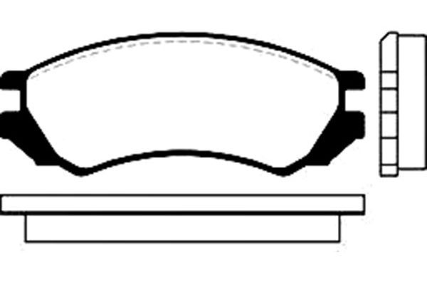 KAVO PARTS Комплект тормозных колодок, дисковый тормоз BP-6516